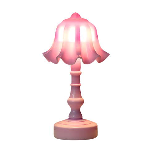 HIBIBUD 2026 New Pink Lamp for Girls Bedrooms-Modern Small Led Table Lamp for Bedroom,Bedside Nightstand,Nursery,Cute Kids Lamp Small Adorable 5.5" Kids Desk Lamp