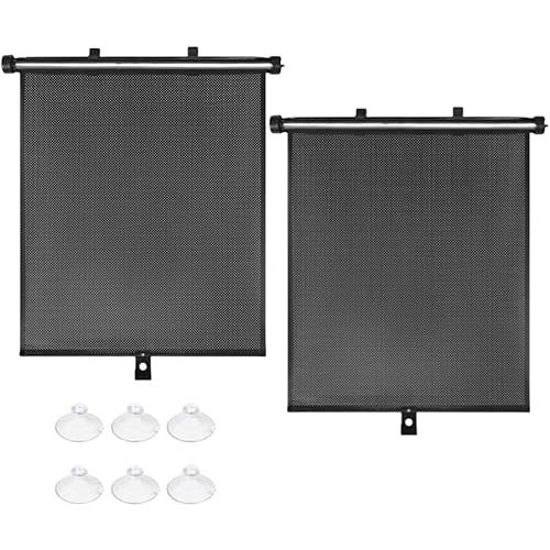 Retractable Auto Roller Sunshade,15.7""×17.7"" Car Window Shade,Baby Car Accessories,Comes with Enhanced Suction Cups,for Most Cars,SUV, Trucks,House and Office Window