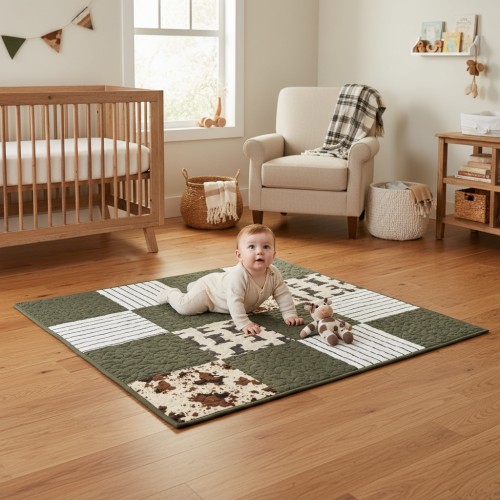 Angus Cow Baby Play Mat