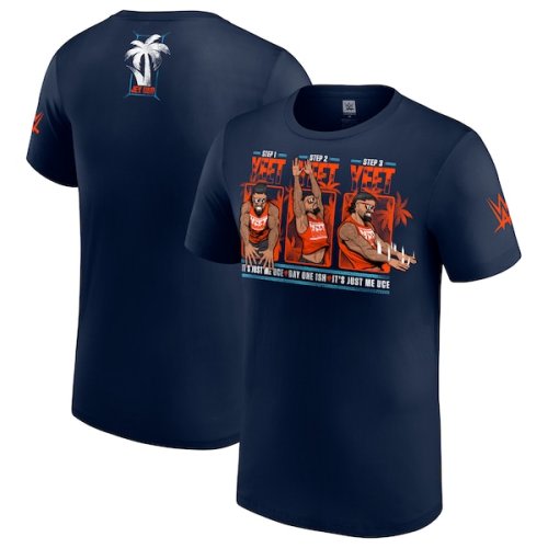 Youth Navy Jey Uso Yeet Steps T-Shirt