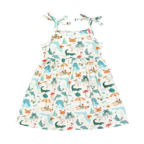 Explore Florida Bamboo Sundress | Girls Tropical Summer Dress – Emerson and Friends