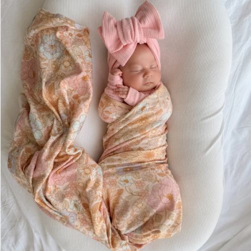 Swaddle Set | Pastel Bloom – Little and Fern