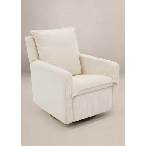 Pebble Stripe | Flynn | Swivel Nursery Recliner | Oilo™ Studio
