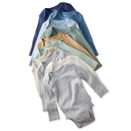 Butterblu unisex-baby Blake 10-pack Long Sleeve Bodysuits​ 100% Organic Cotton Baby Boy & Girls