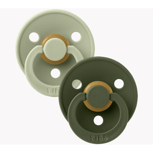 Colour Pacifiers 2 Pack - Sage/Hunter Green