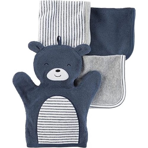 Carter's Baby Boys' Bear 4-pack Washcloths