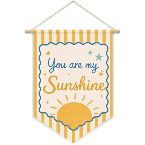 You Are My Sunshine Nursery Decor Wall Hanging Flag