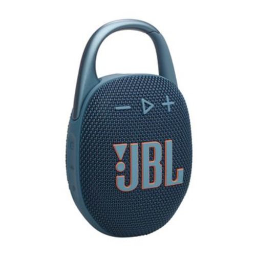 JBL Clip 5 Portable Bluetooth Waterproof Speaker - Blue: USB-C, IP67, 15h Battery Life