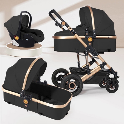 HappyGira Smooth Ride 3-in-1 Stroller