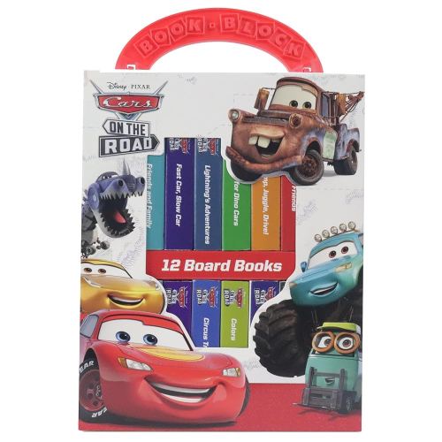 Disney Pixar Cars Lightning McQueen, Mater, and More! - My First Library Board Book Block 12-Book Set - First Words, Alphabet, Numbers, and More! Baby Books - PI Kids
