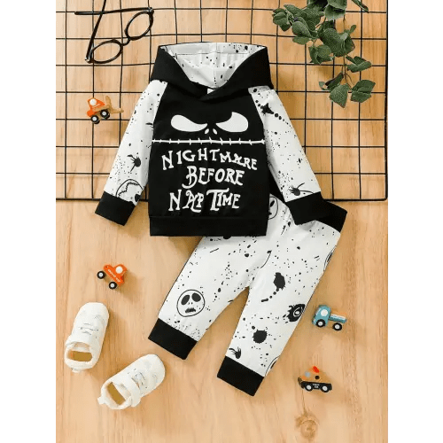 boys' cozy letter print hoodie pants set polyester blend - Temu