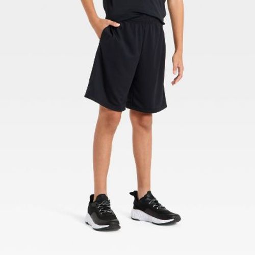 Boys' 'At the Knee' Active Mesh Shorts - All In Motion™ Black M
