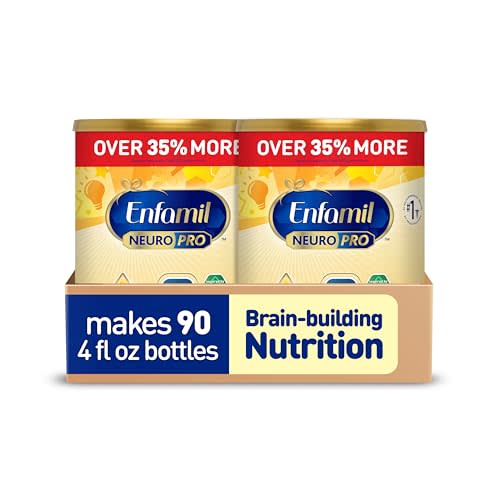 Enfamil NeuroPro Baby Formula, Brain Building Duo DHA & MFGM, Exclusive Immune Supporting HuMO6 Blend, Powder Infant Formula, Baby Milk, 28.3 Oz, 2-Pack