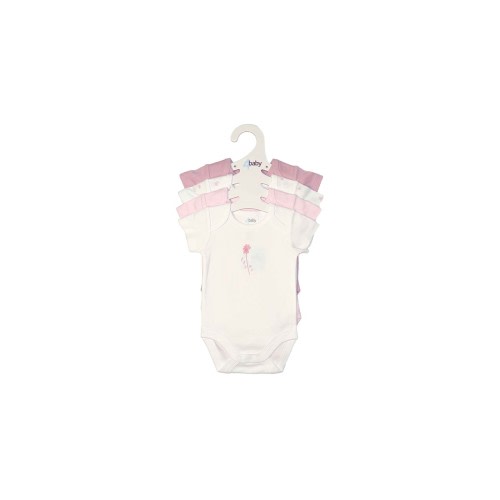 4baby Shortsleeve Bodysuit 4 Pack Floral Multi | Baby Bunting AU