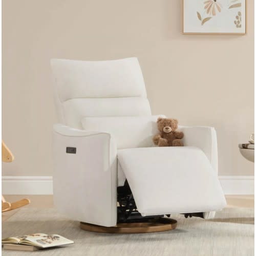 Janice Power Swivel Nursery Glider Recliner with Power Headrest
