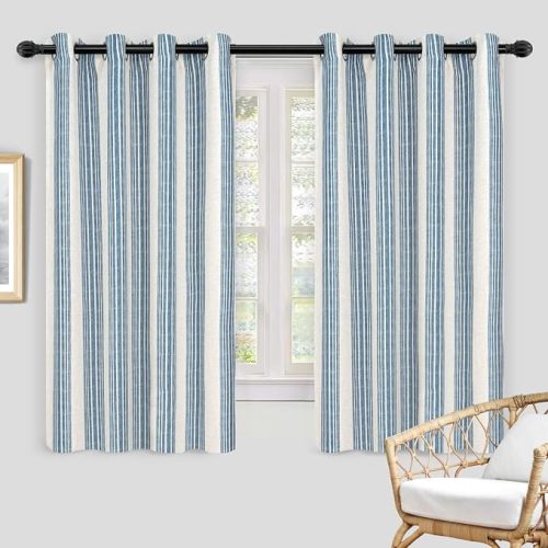 DriftAway Chris Blackout Curtain 2 Panels Grommet, W52xL54, Jean Navy