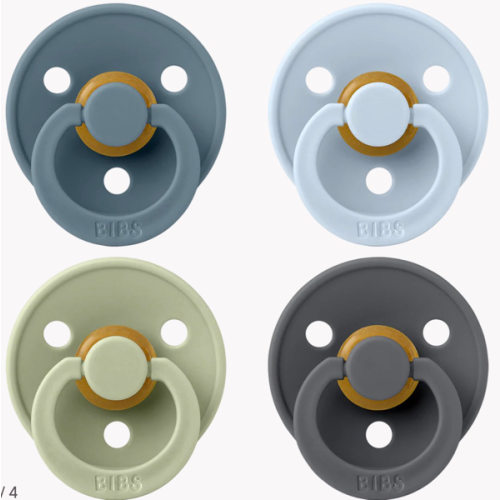 BIBS Colour 4 PACK Pacifiers - Petrol/Sage/Baby Blue/Iron – Bibsworld store US