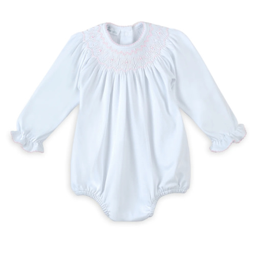 Lizzie's Classics Bishop Long Sleeve Bubble - Pink – Magnolia Baby