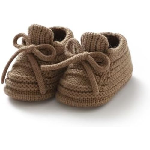 Neiwech Baby Booties Newborn Cozy Soft Warm Knitted Crib Shoes for Infants Boys Gilrs