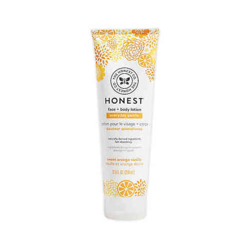 Honest 8.5 oz. Face + Body Lotion Deeply Nourishing in Sweet Orange Vanilla