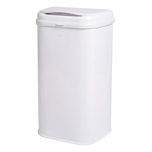 Ubbi Adult Diaper Pail, Steel Odor Locking, No Special Bag Required, Awards-Winning, Modern Design, White