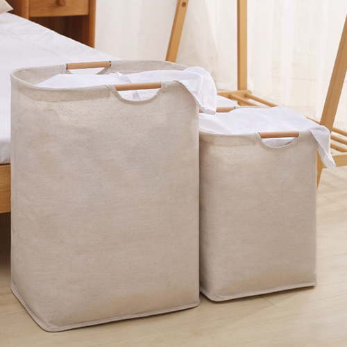 Waterproof Large Laundry Hampers With Handles, Collapsible Toys Clothes Storage Basket For Laundry Room, Bathroom, Living Room, Hamper For Clothes, Toys And More, Small Folded Laundry Storage Bags