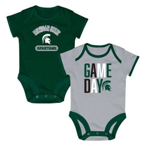 NCAA Michigan State Spartans Newborn 2pk Bodysuit - 3-6M