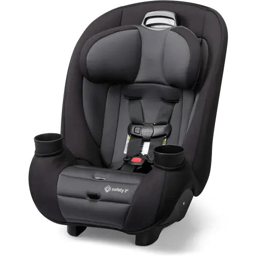 Safety 1st Ellaris 3-in-1 Convertible Car Seat, Slim Fit Design, Rear & Forward-Facing, 5-Position Headrest, 3-Across Fit, Travel-Friendly with Machine-Washable Seat Pad, Smokey Haze