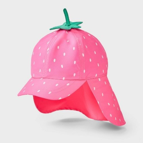 Toddler Girls' Strawberry Swim Hat - Cat & Jack™ Pink 12-24M