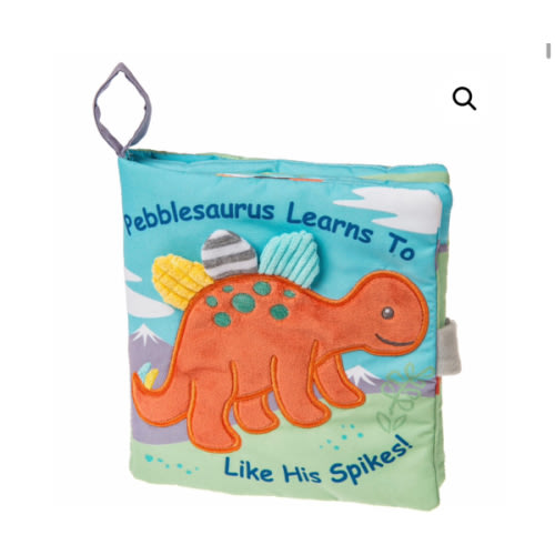 Pebblesaurus Soft Book – 6×6″ - Mary Meyer Stuffed Toys