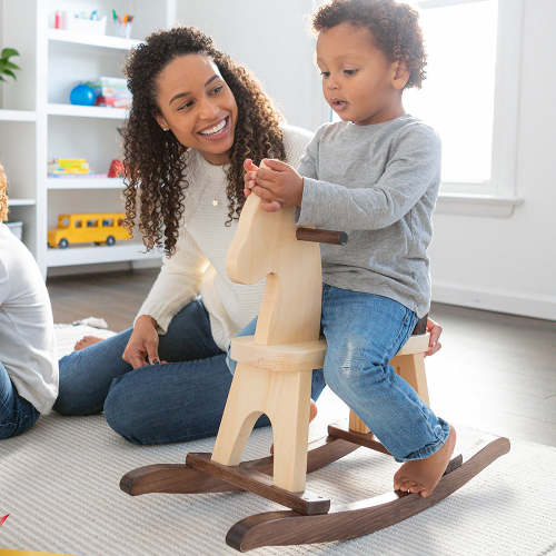 Amish Wooden Rocking Horse