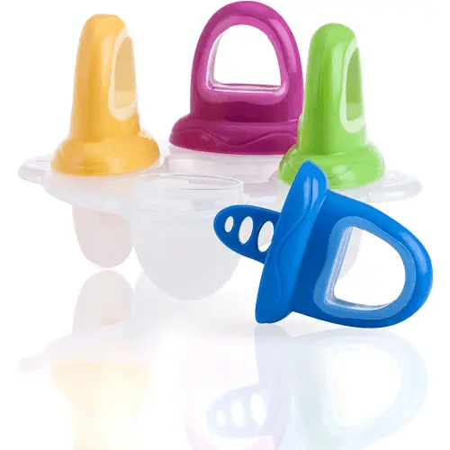 Nuby Garden Fresh Fruitsicle Frozen Pop Tray,Multicolored 1set 4 handle