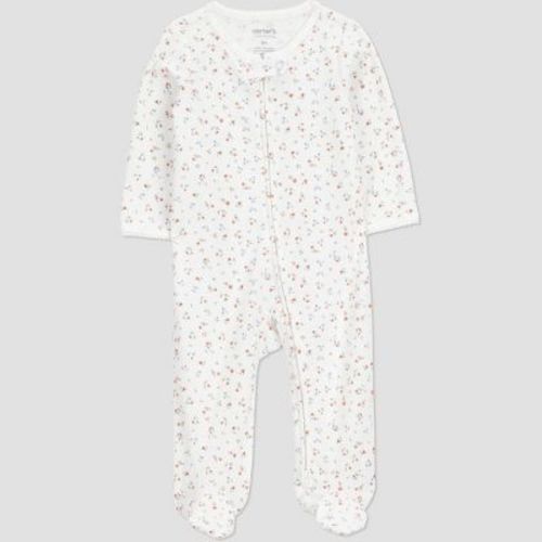 Carter's Just One You® Baby Girls' Floral Sleep N' Play - Cream