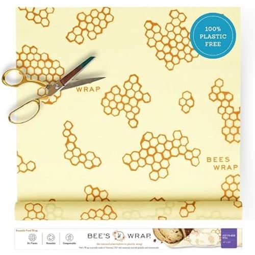 Bee's Wrap Beeswax Wrap Roll, 14 x 53 in - Honeycomb