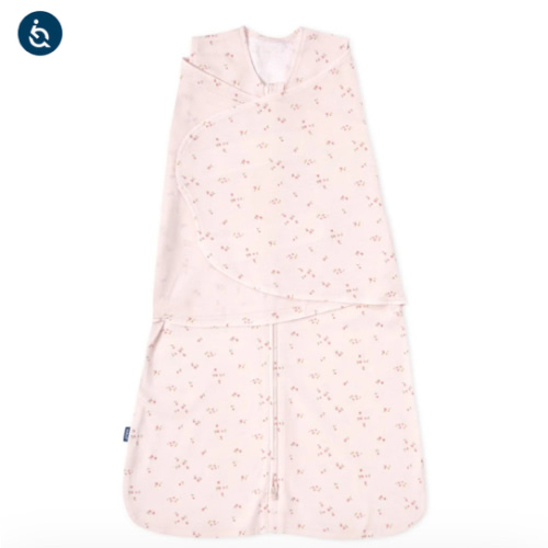 Pink Floral Cotton Swaddle Newborn | HALO