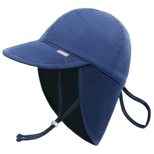 Duoyeree UPF 50+ Baby Sun Hat with Ear and Neck Protection - Toddler Beach Hat for Boys & Girls - Ideal for Summer Fun