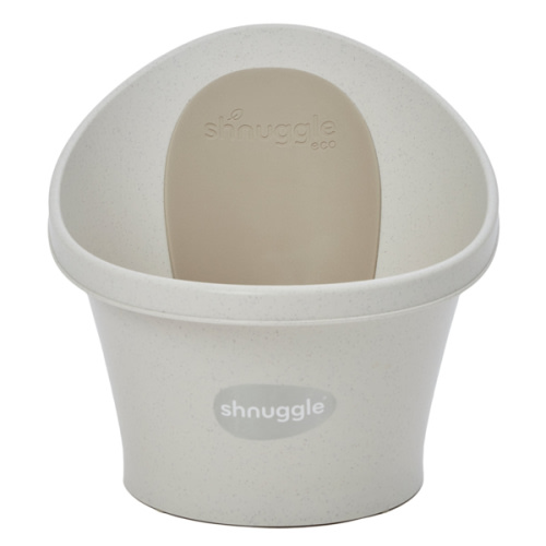 Shnuggle Baby Bath – Cookies & Cream Newborn Support Bathtub with Bum Bump & Foam Backrest – Shnuggle USA