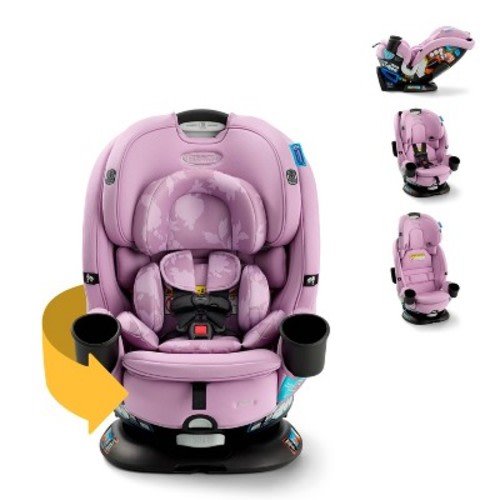 Graco Turn2Me 3-in-1 Rotating Convertible Car Seat - Lilac Mod: 24 lb, 4 lb Min. Rear Weight, 24.4" Depth