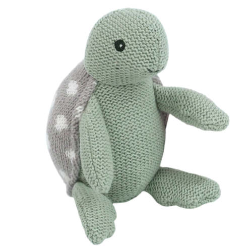 Taylor Turtle Knit Rattle