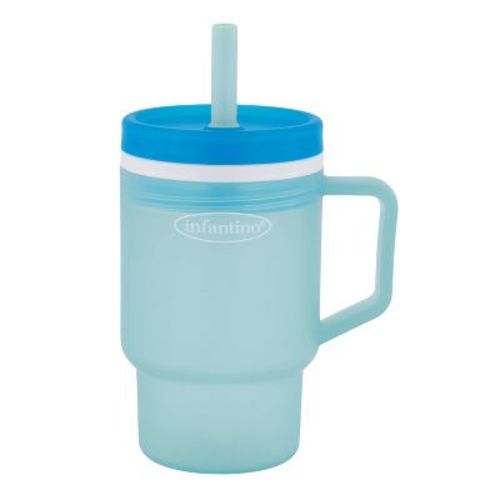 Infantino 10 fl oz Plastic My 1st Tumbler Hard Sippy Cup - Moody Blue