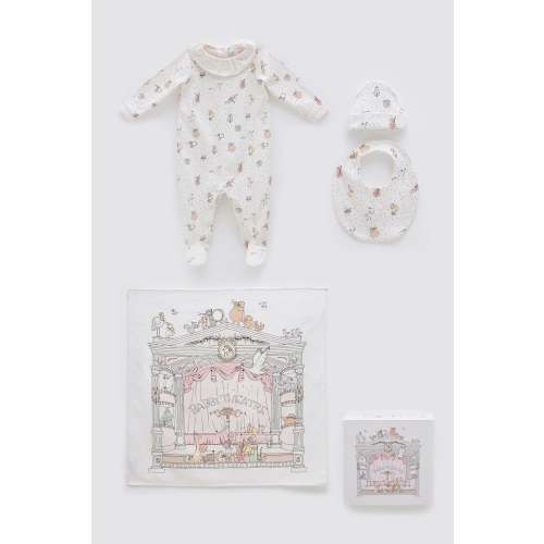4-Piece Newborn Set - Theatre / Pink