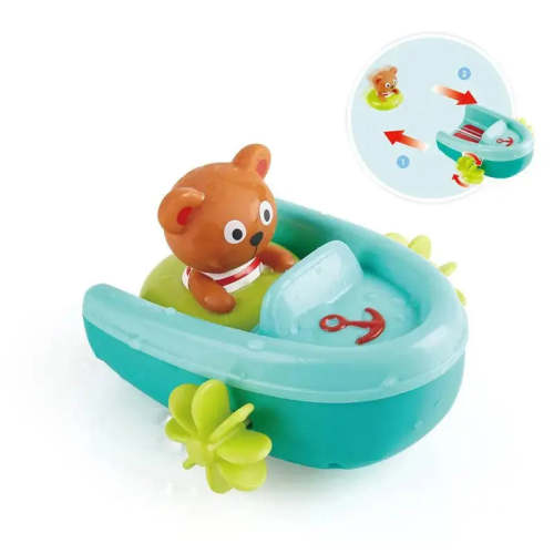 Hape Tubing Pull-Back Boat Bath Toy - Hape Toys (Hape – HapeToys