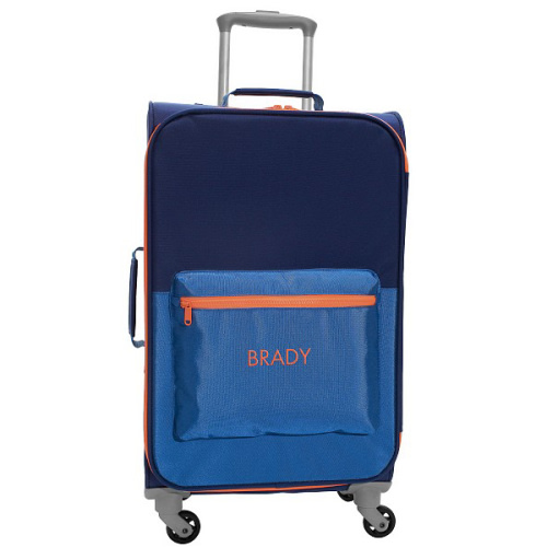 Astor Blue/Navy/Orange Luggage | Pottery Barn Kids