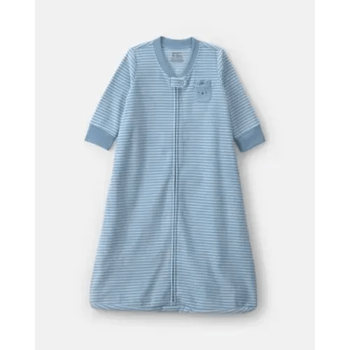 Baby Boy Striped Fleece Loose Fit Wearable Blanket - Blue | Carter's