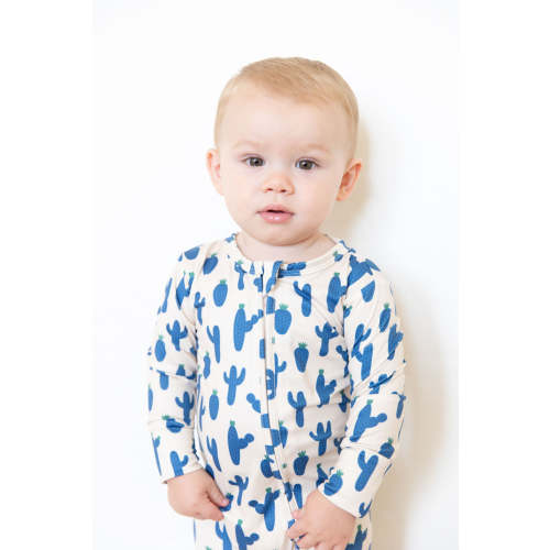 PHOENIX CACTUS (BLUE) | FOOTIE ONE PIECE