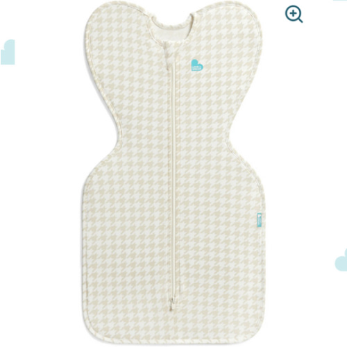 Swaddle Up™ 1.0 TOG Cotton Tan Houndstooth
