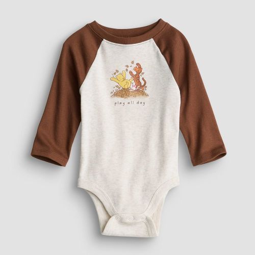Baby Jumping Beans® Disney's Winnie the Pooh Long Raglan Sleeve Bodysuit
