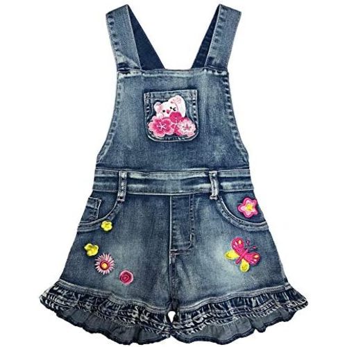 Peacolate 3-11T Little&Big Kids Girls Jumpsuit&Rompers Bib Overalls Colorful Tie-dye Shortalls Suspender Shorts Jeans Pants…
