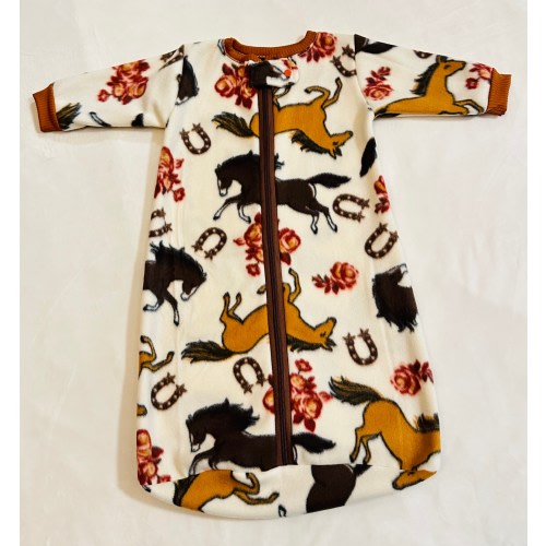 Wild West Horses Cozy Baby Sack, Sleeping Bag, Baby/Toddler, 0-3 Months to 4T Sizes, Zippered