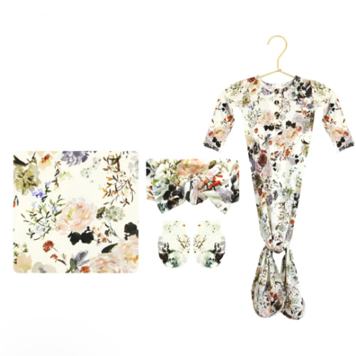 Nellie Newborn Headband Bundle (Gown)